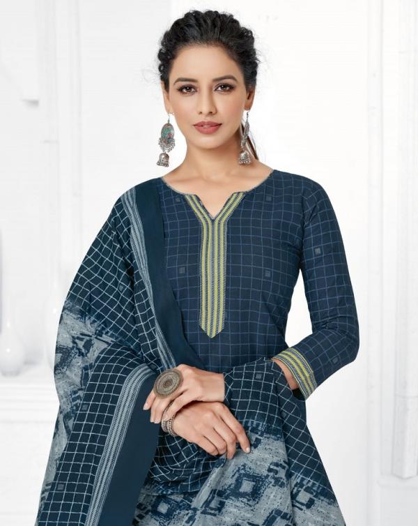 Suryajyoti Trendy Patiyala Vol-7 Cotton Designer Patiyala Dress Material